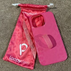 Loopy case pink leopard